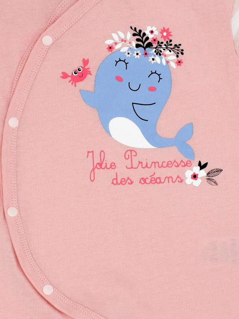 Pyjama Jersey 'mini Princesse''doo&bo'   rose clair