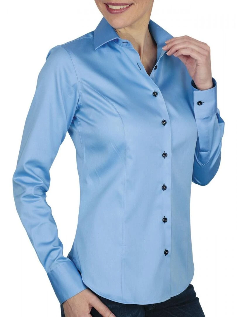 Chemise unie KRYSTAL Bleu