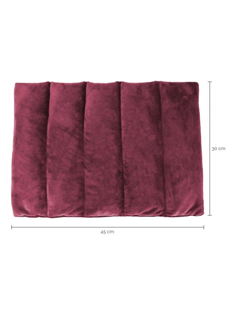 Bouillotte coussin chauffant pour le dos ou autres parties du corps Vivezen Violet