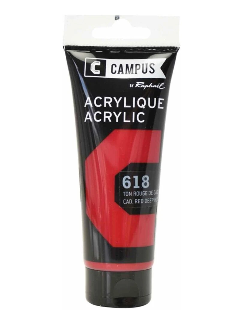Peinture acrylique 100 ml Rouge de Cadmium foncé n°618 N/A