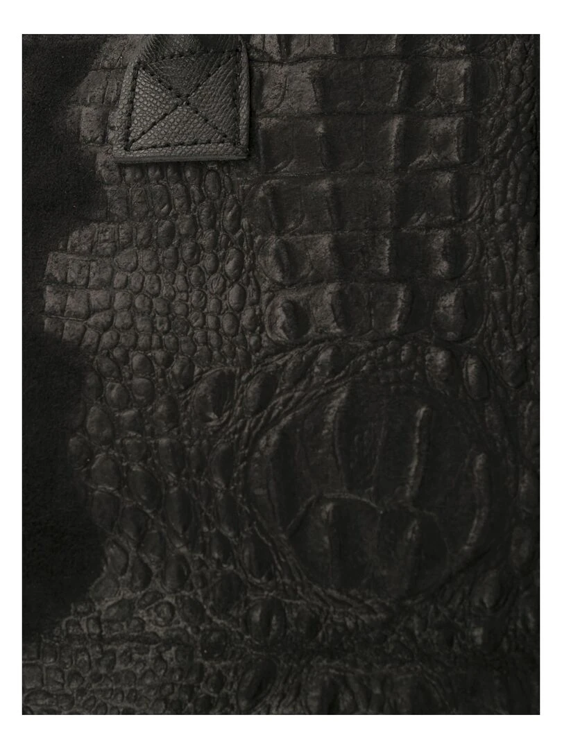 Sac cabas cuir croco DL ALICE Noir