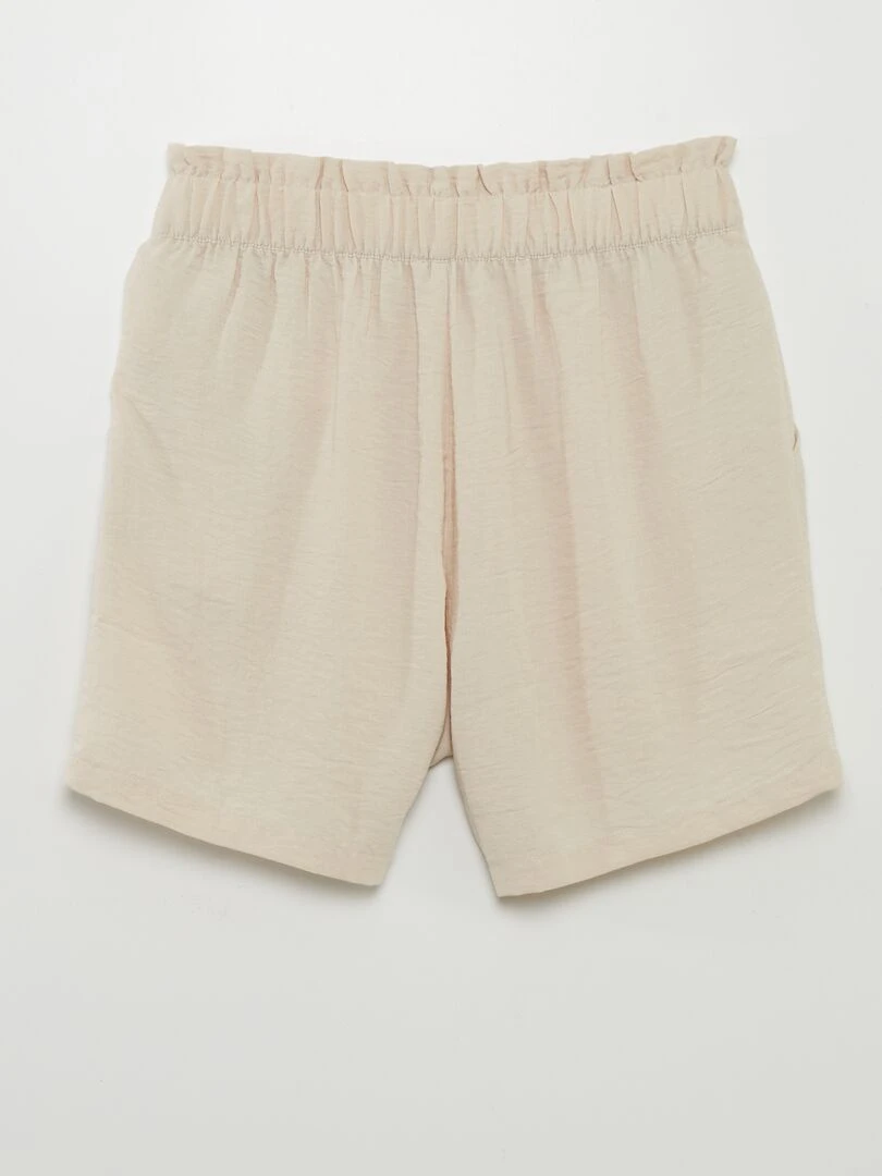 Short fluide 'JDY' Beige