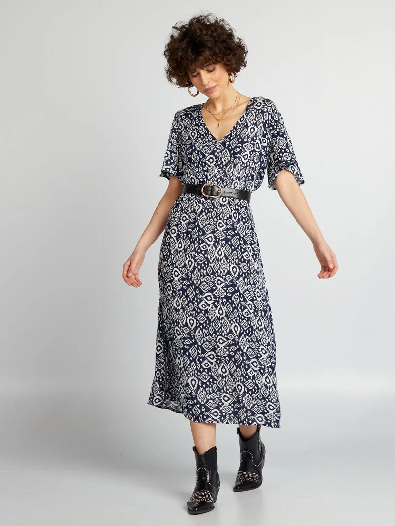 Robe midi Bleu marine