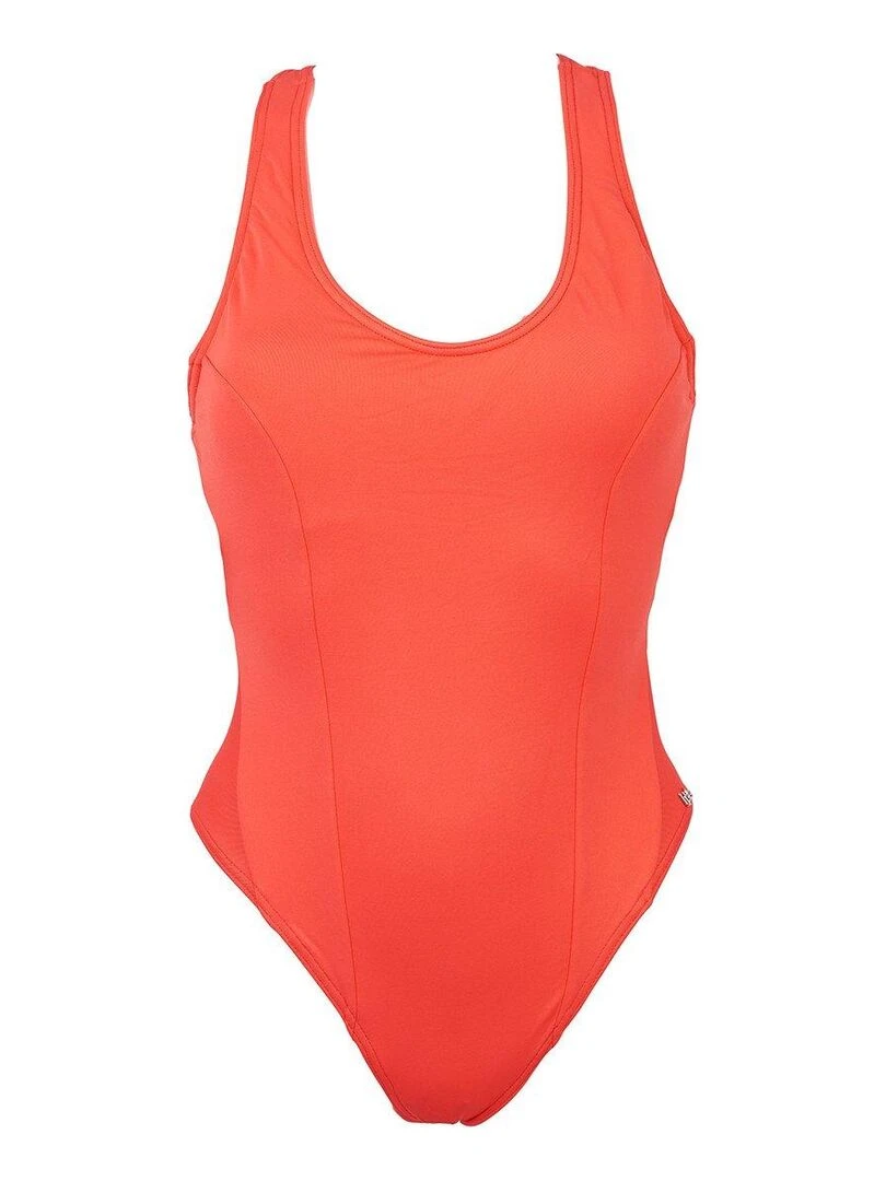 Maillot de bain 1 pièce tanga Camille   Orange