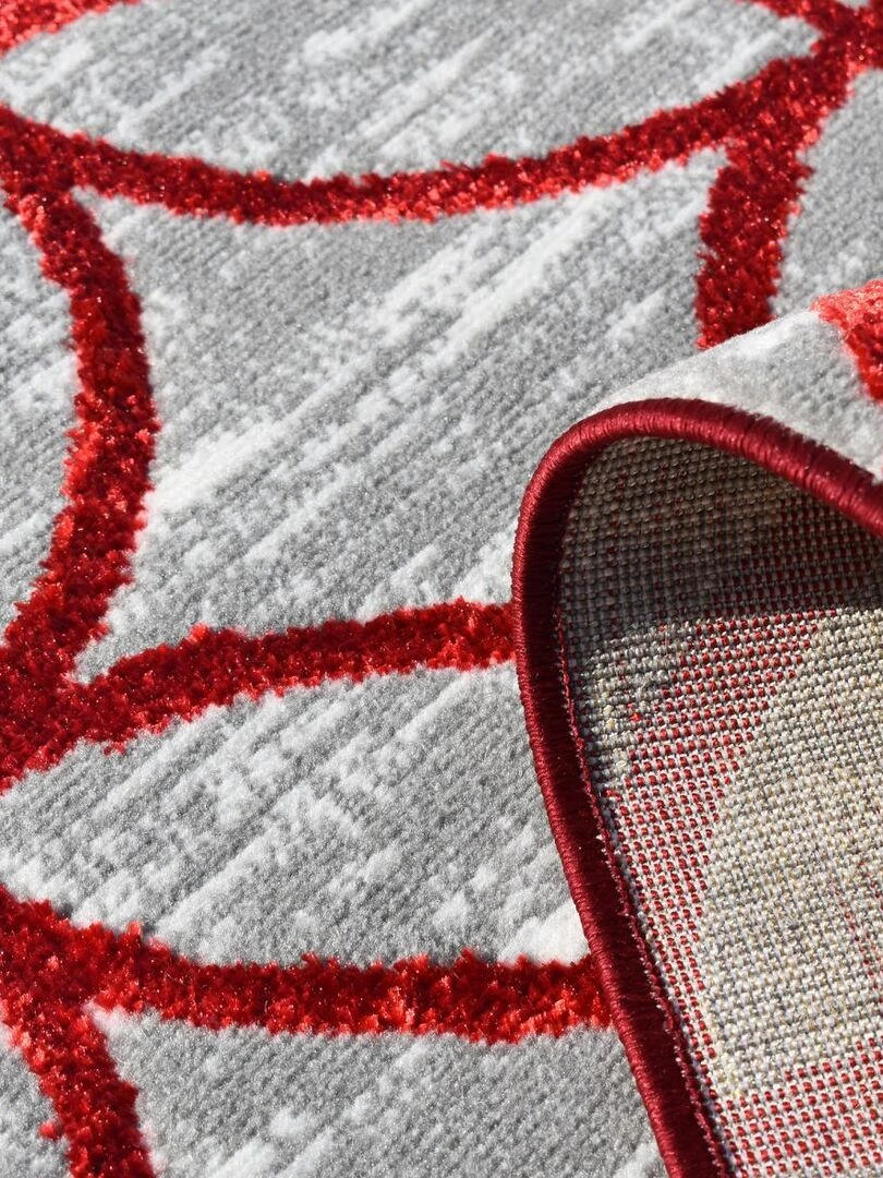 Tapis salon MILOS Rouge
