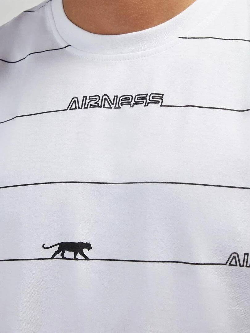 TEE SHIRT OVERSIZE HUDSON Airness   Blanc