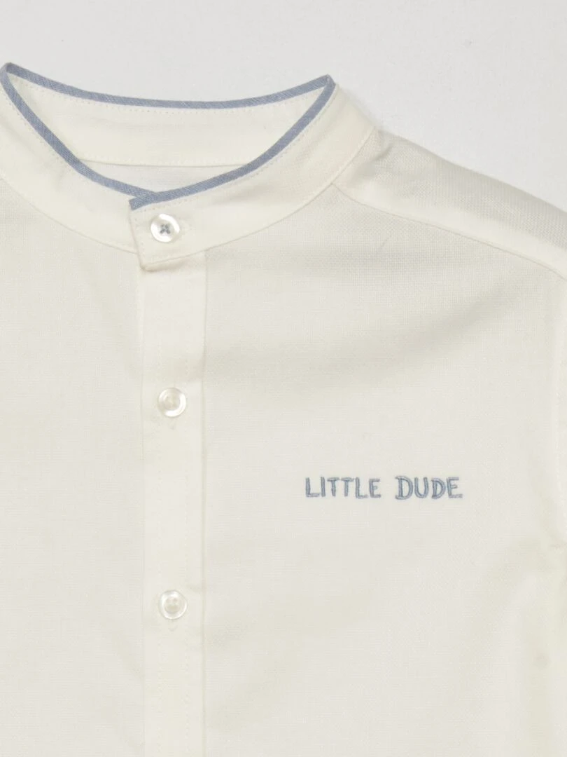 Chemise en coton Blanc