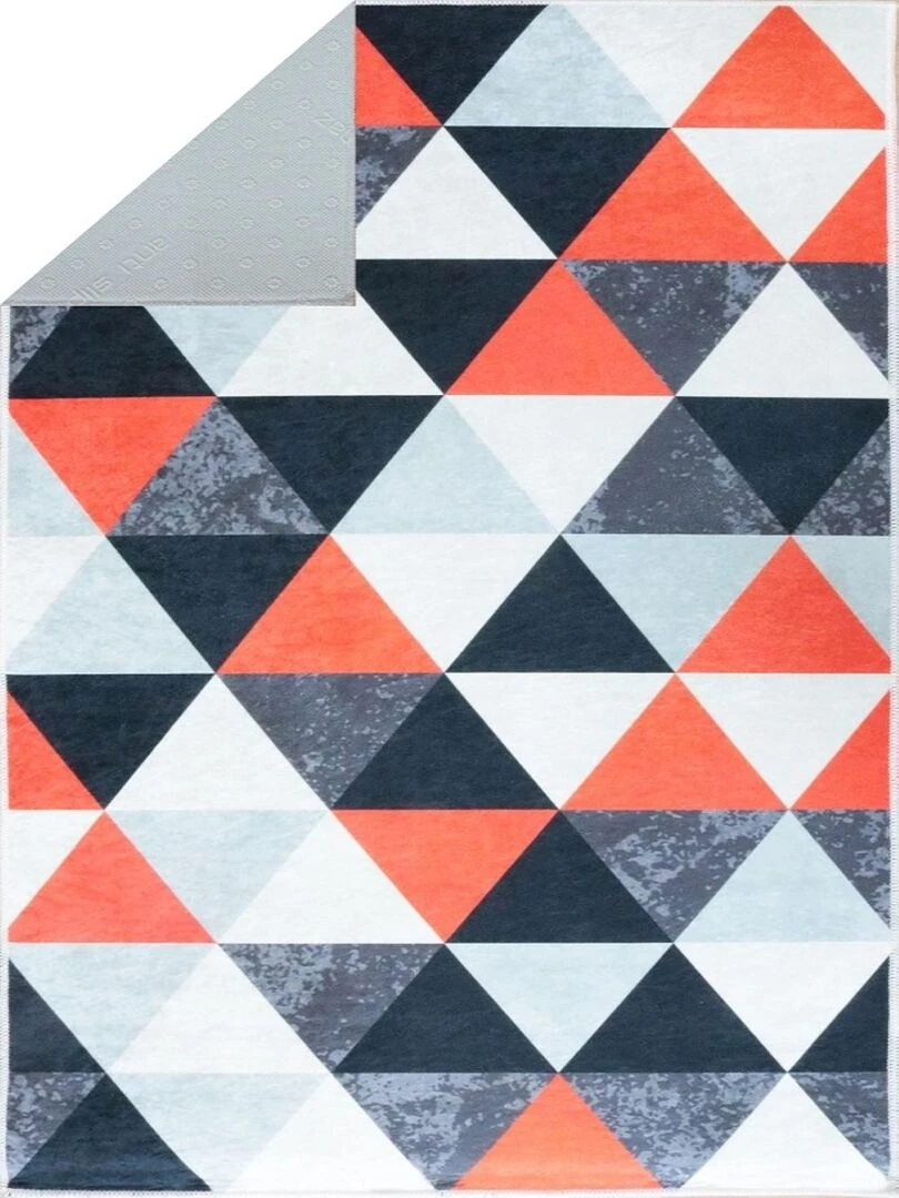 Tapis Triangle Bleu   Bleu