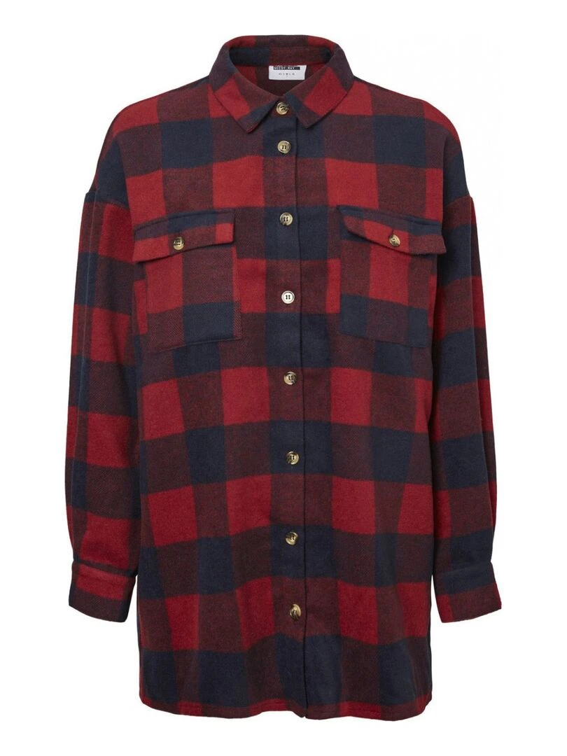 Chemise en flanelle Noisy May Rouge