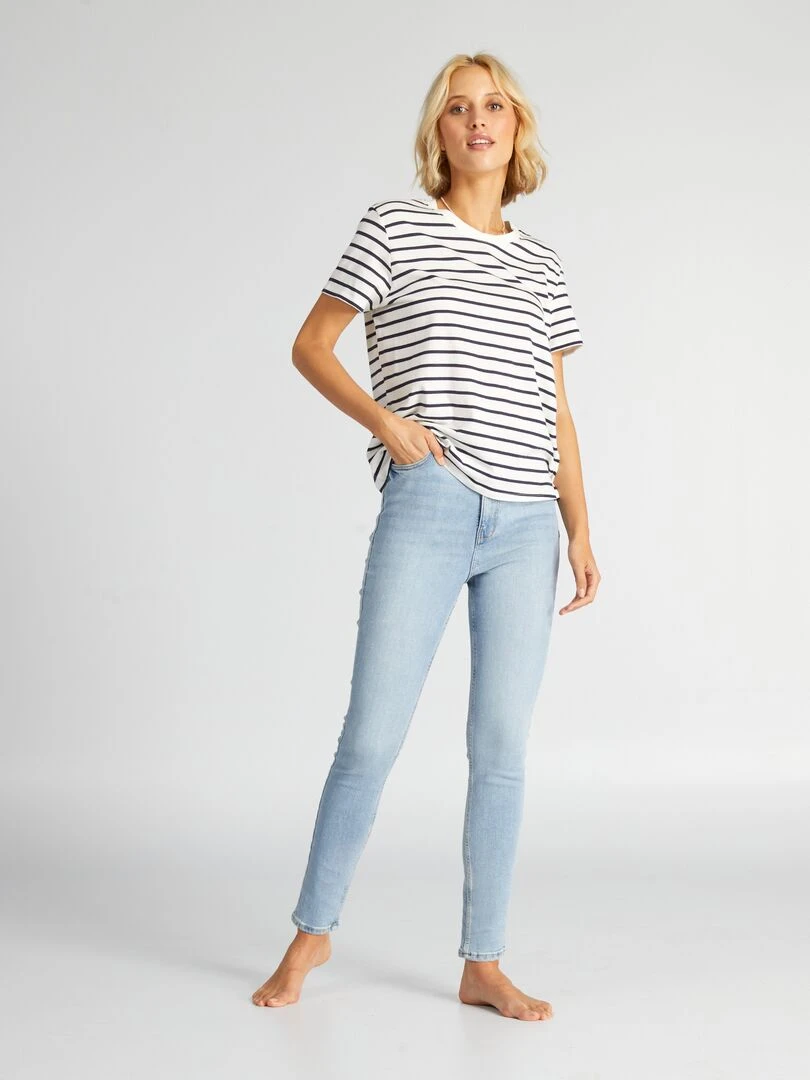 Jean skinny à taille haute L32 Triple stone
