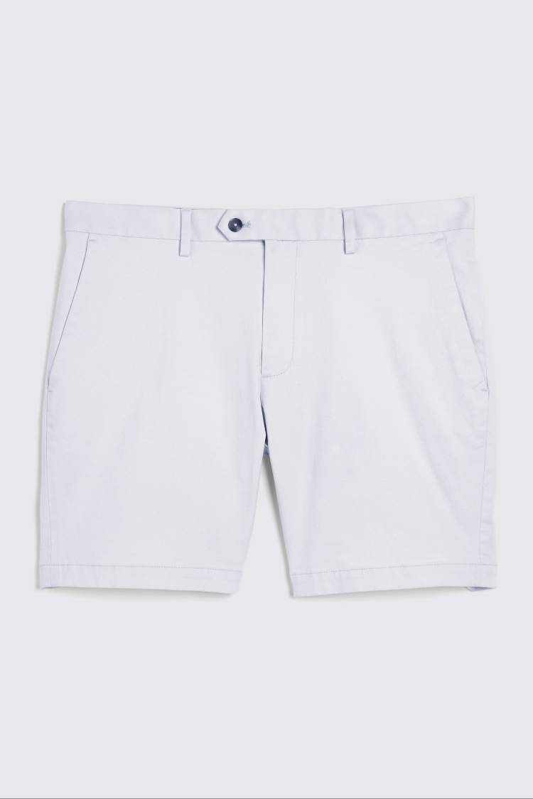 Slim Fit Light Grey Chino Shorts   Buy Online at Moss