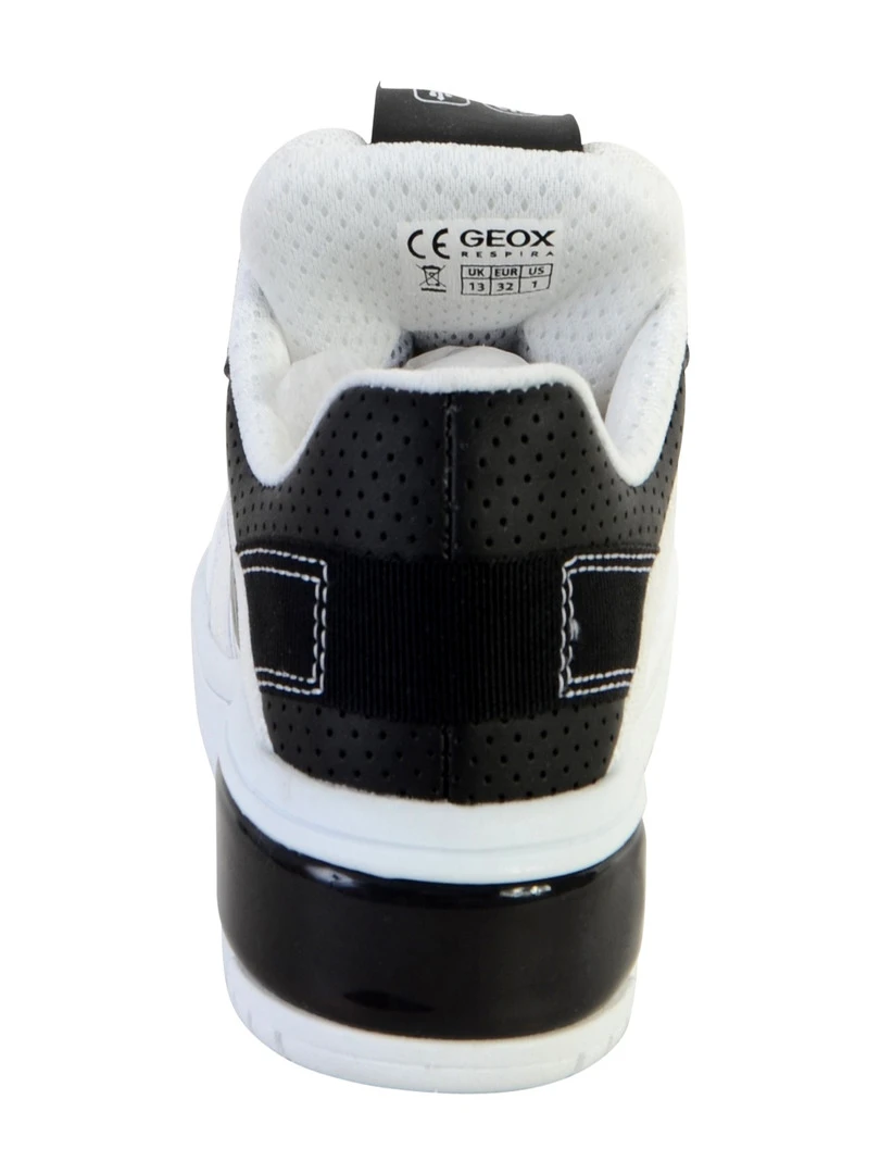 Basket Geox J Xled B.B   MESH + GEOBUCK   Blanc