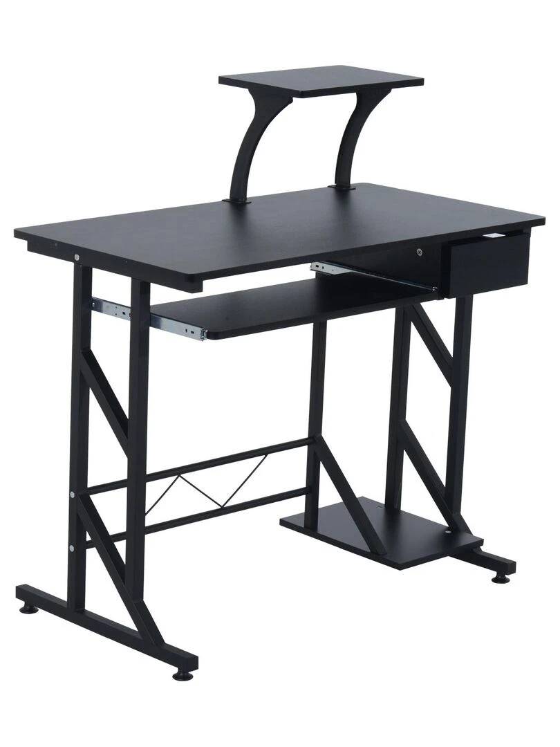 Bureau informatique design MDF noir Noir