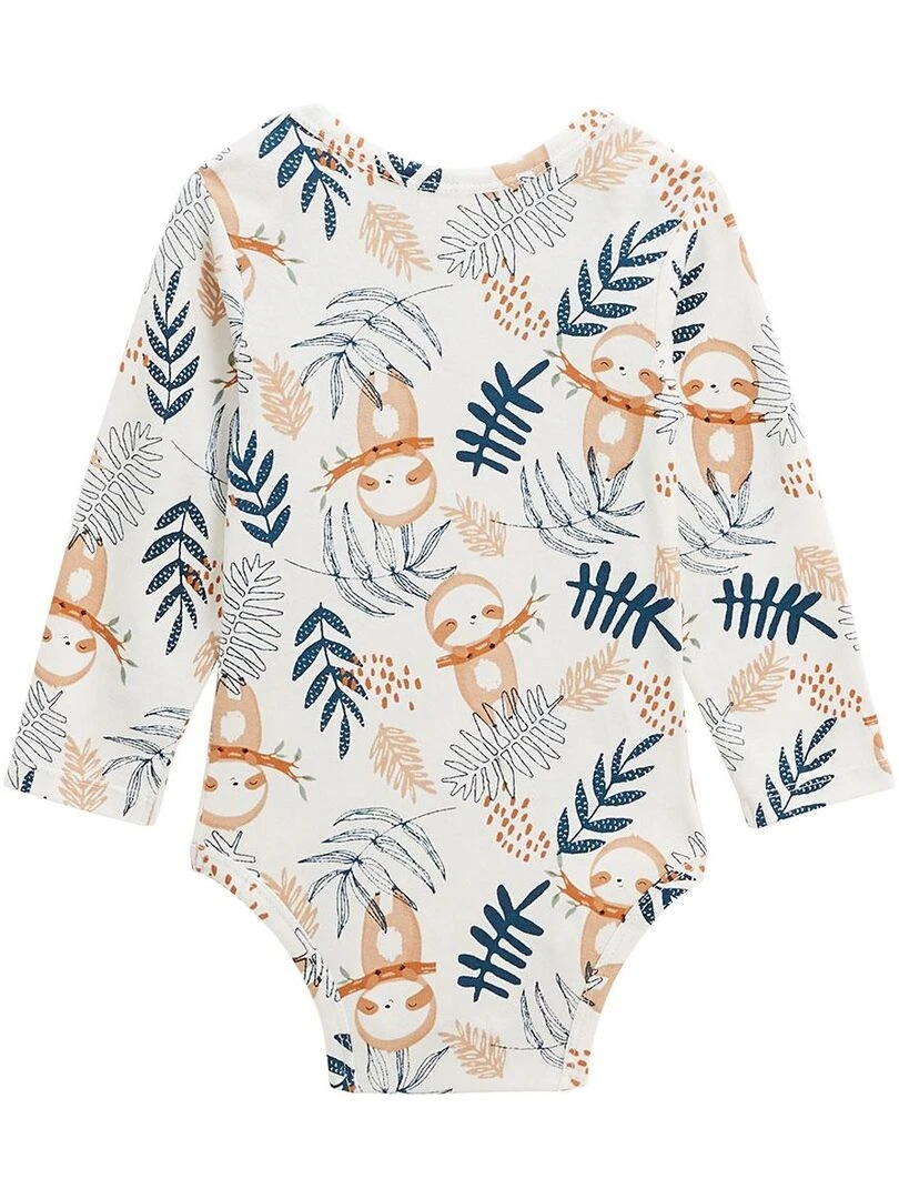 Lot de 2 bodies bébé manches longues Marceau   Bleu