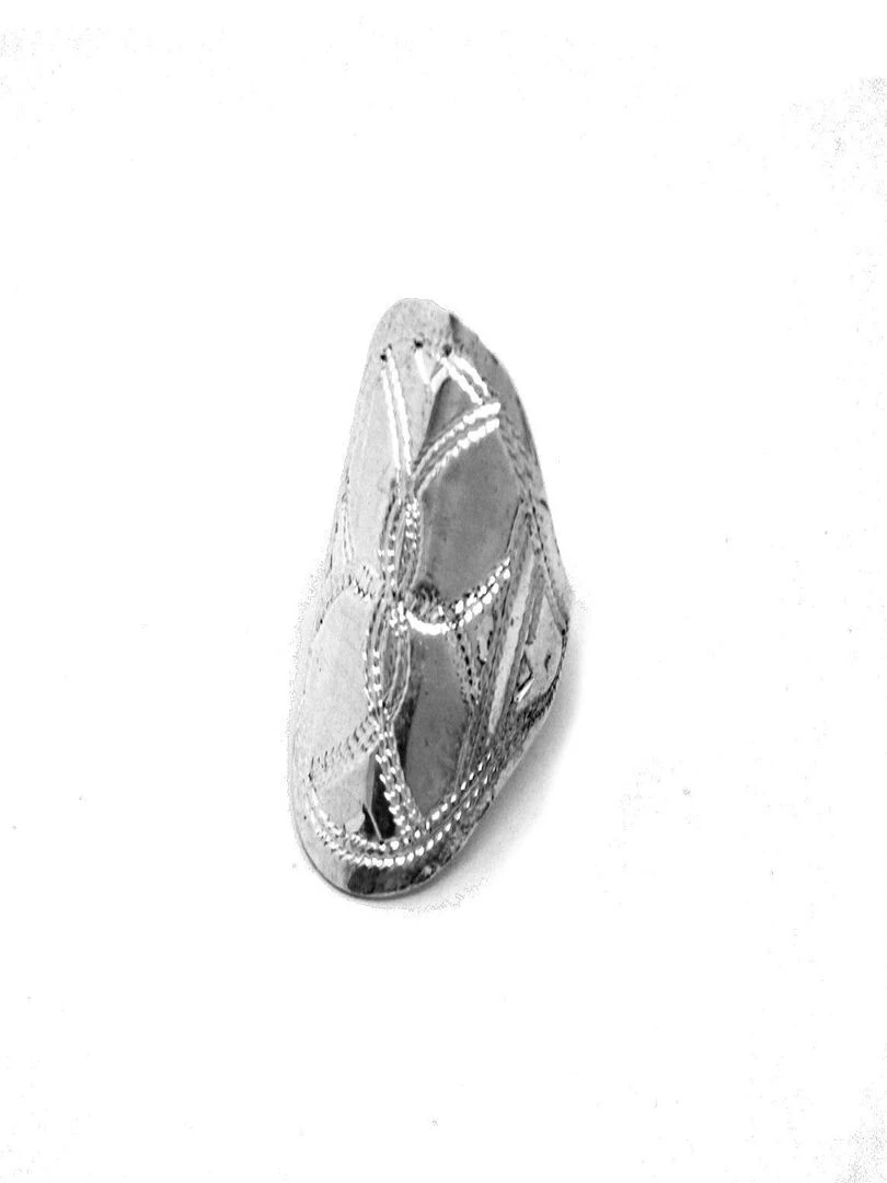 Bijoucolor Bague ethnique Touareg navette artisanat ethnique Argent
