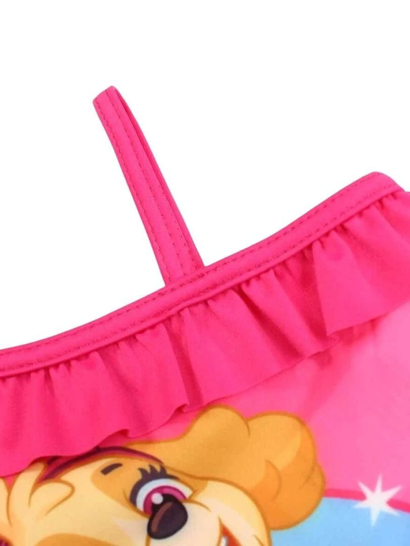 La Pat' Patrouille   Maillot De Bain fille imprimé La Pat' Patrouille   Rose fushia