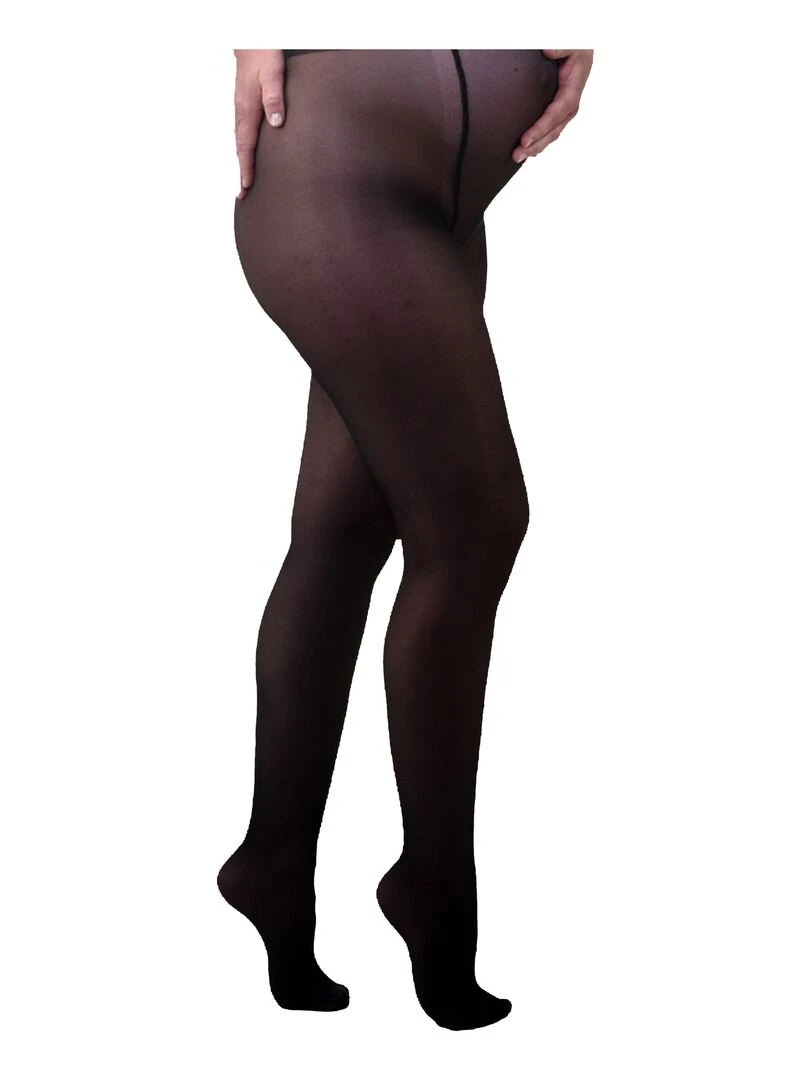 Collants de grossesse transparant confortables 20den (Mamsy) Noir