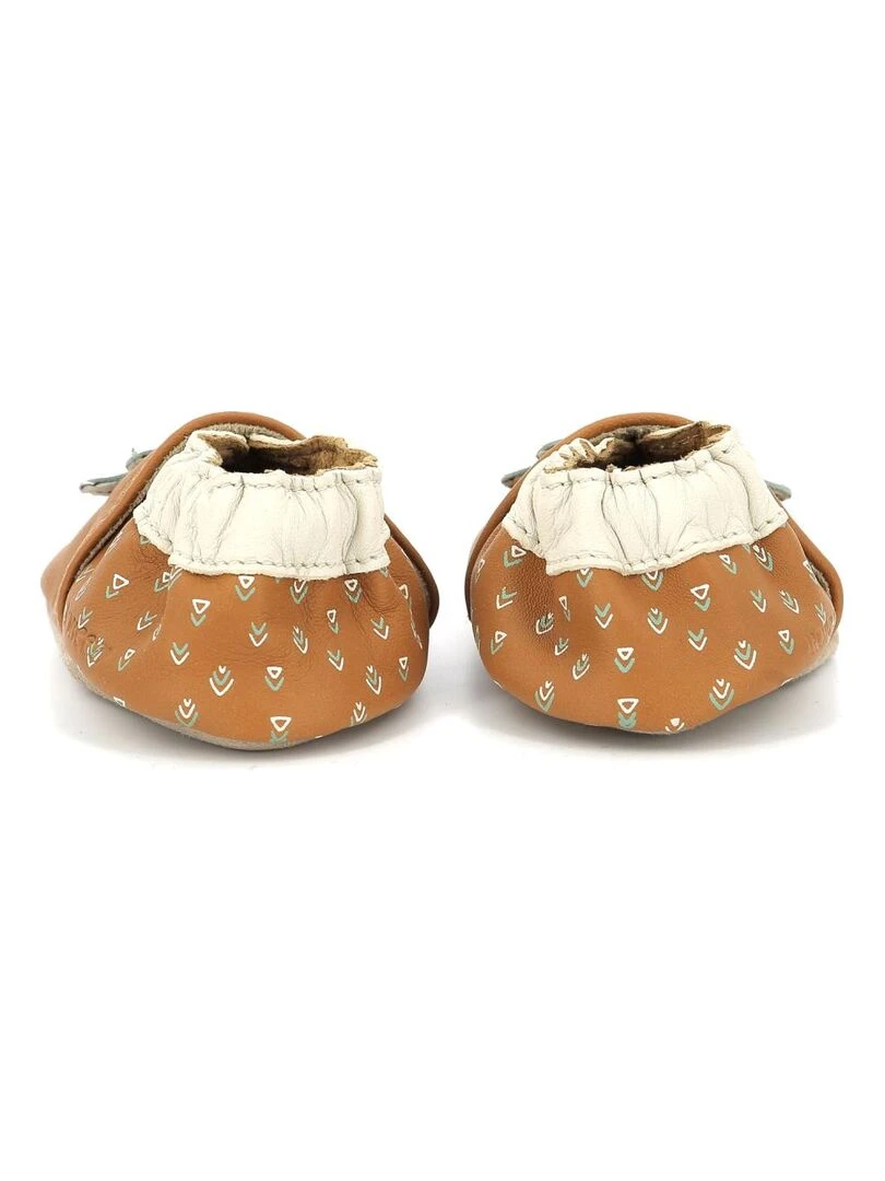 Chaussons Cuir Triceradino   Marron