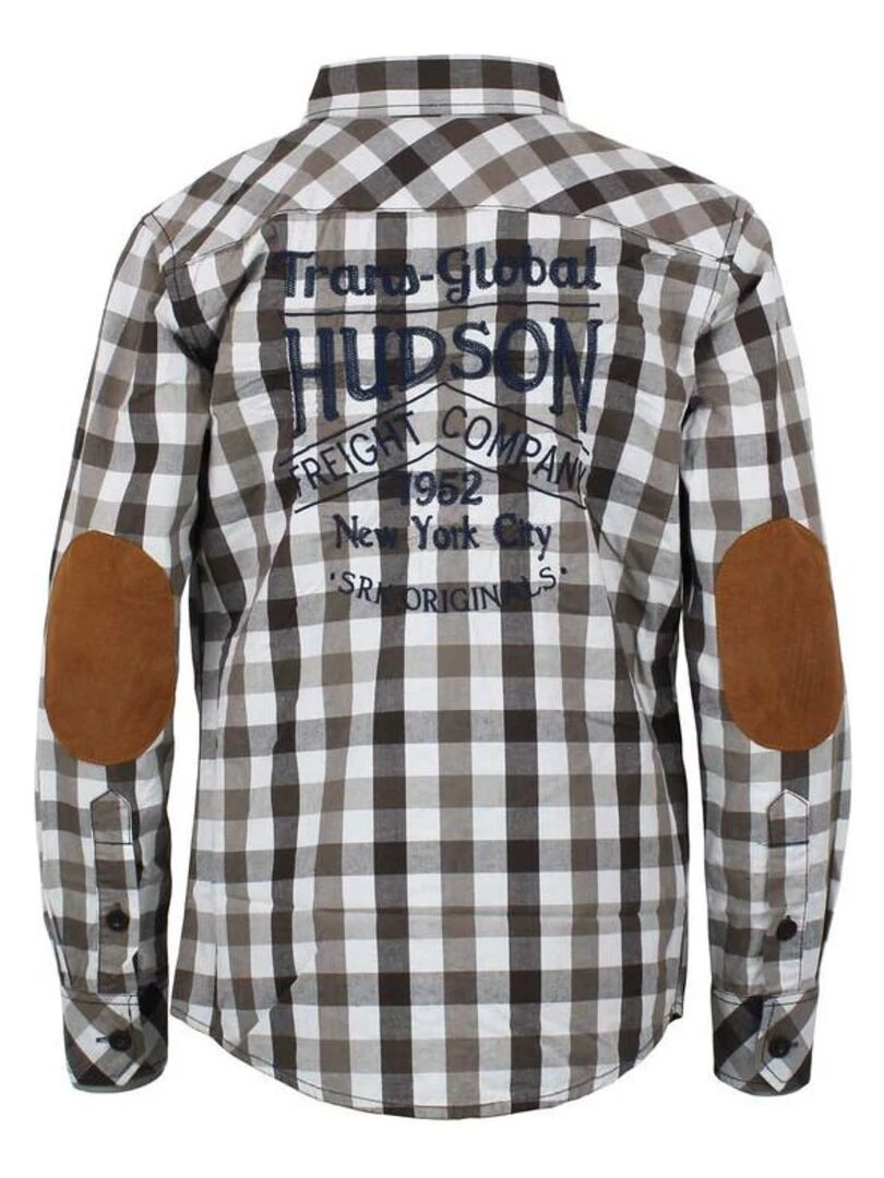 Chemise manches longues garçon ECAMDRY SRK Marron
