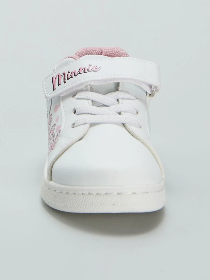 Baskets blanches 'Minnie'   Blanc/rose