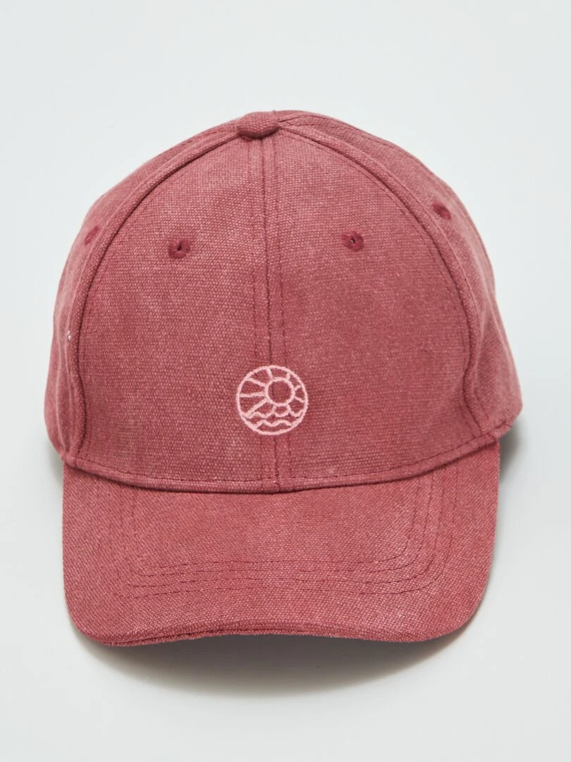 Casquette en toile Rouge