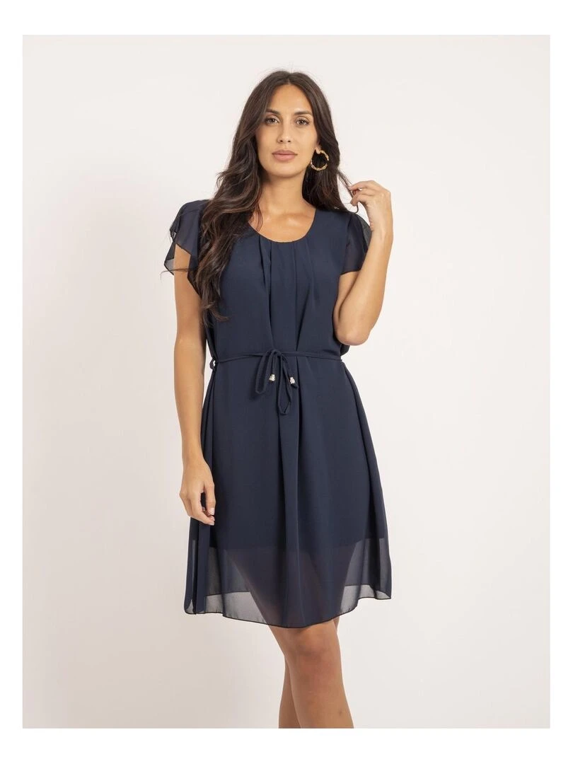 Robe courte IEVE Bleu marine