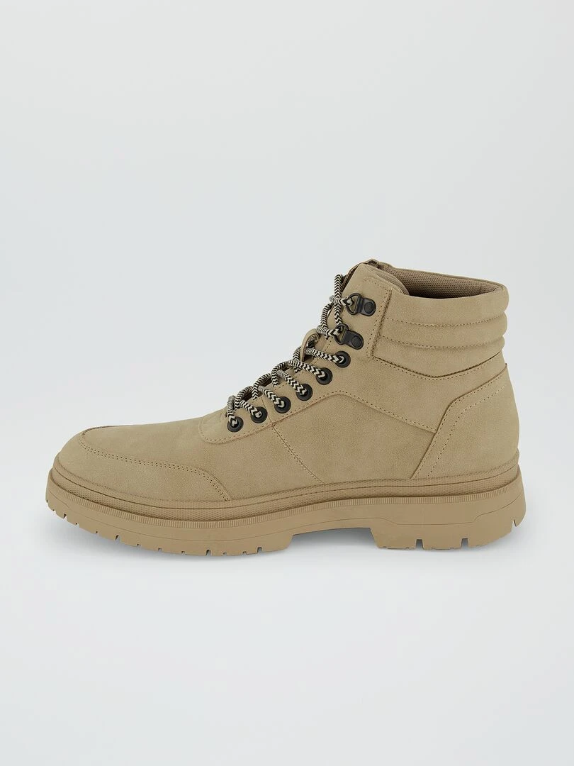 Boots esprit 'trekking'   beige
