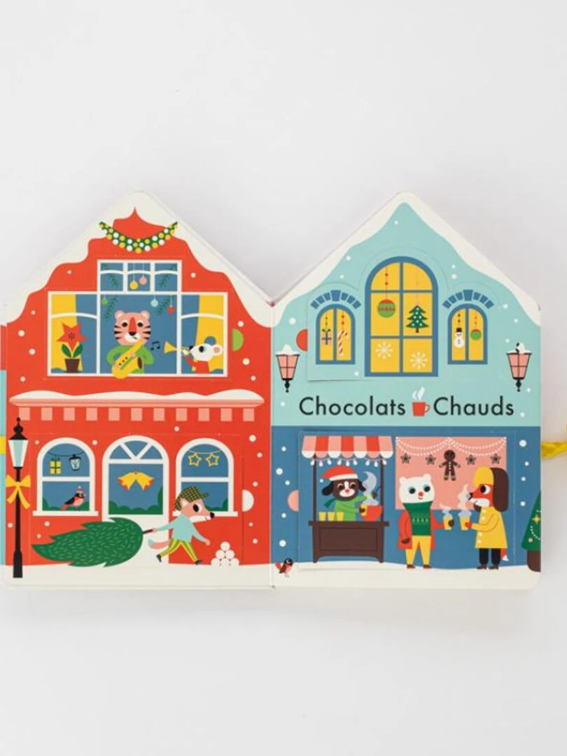 Livre accordéon Noël à Jolieville Multicolore