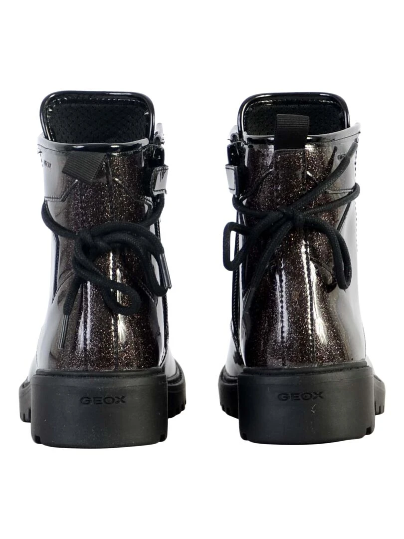 Bottine Cuir Enfant Geox Casey   Gris