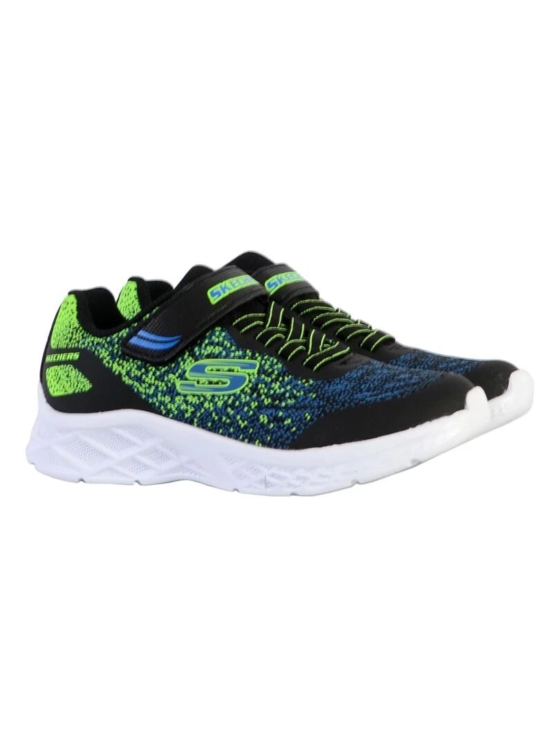 Basket à Scratch Enfant Skechers Microspic   Noir