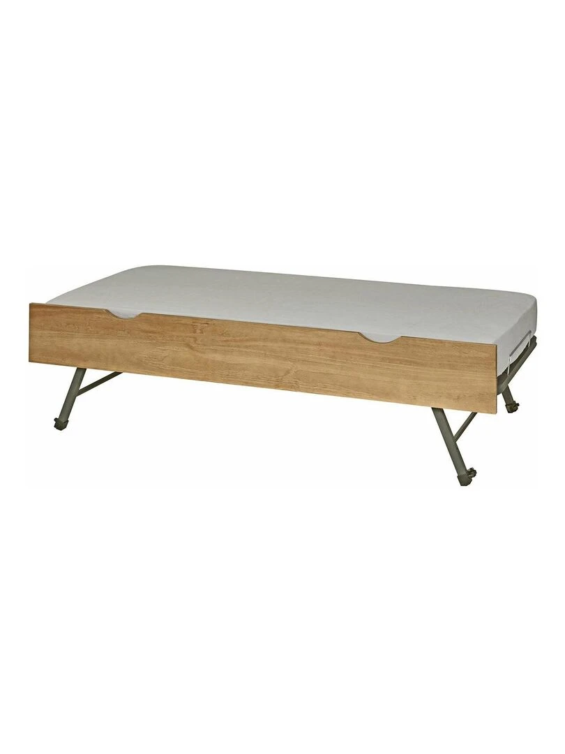 Sommier gigogne avec façade 2 mains Makuria AKITEN RETAIL Marron noisette