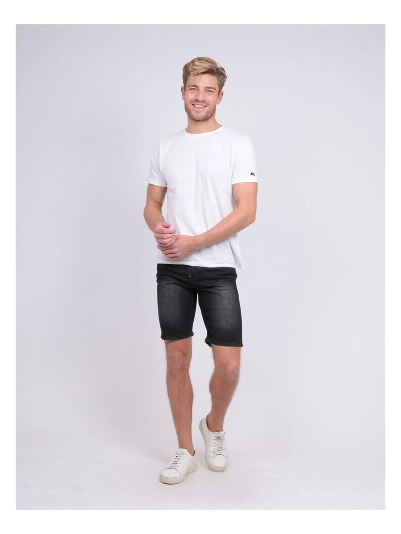 Bermuda en jean droit BILLING   Noir