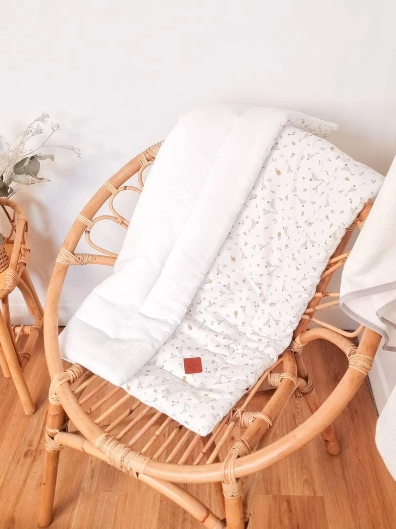 Ma première couverture bébé Sidonia Blanc