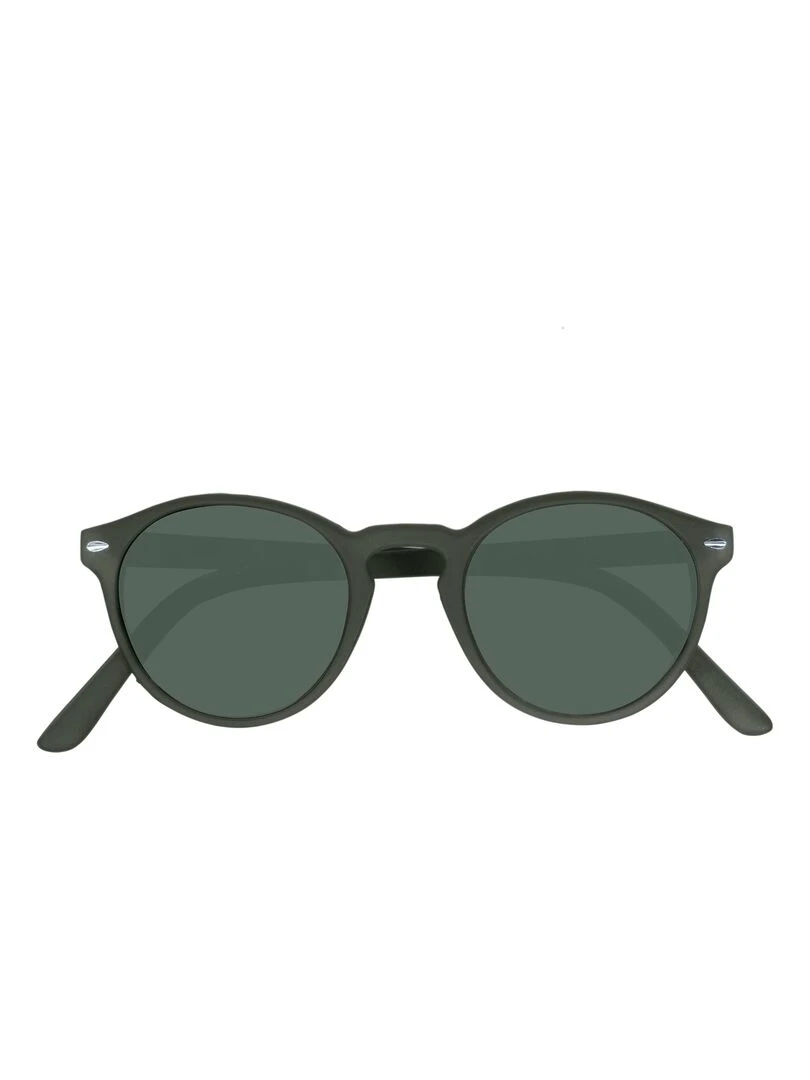 Lunettes de soleil mixte Ronde Kaki Kaki