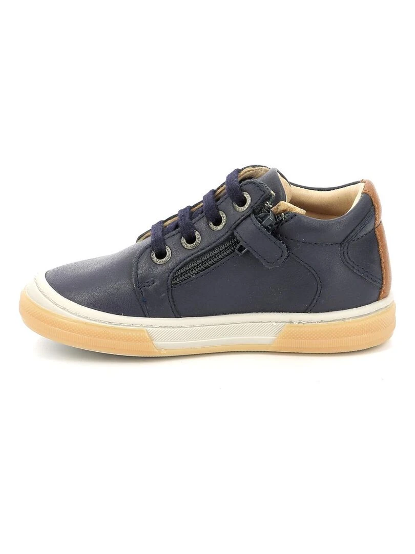 Sneakers hautes Cuir Caboat   Bleu marine