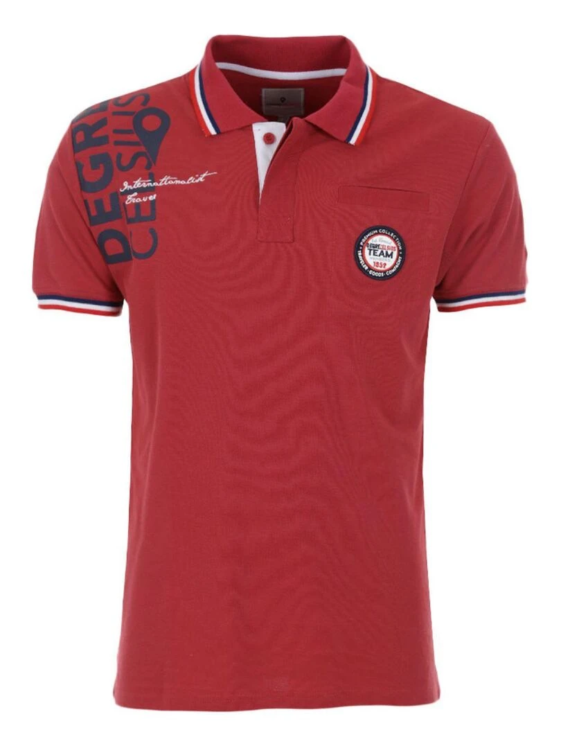Polo manches longues garçon ECALOR DEGRE CELSIUS Rouge