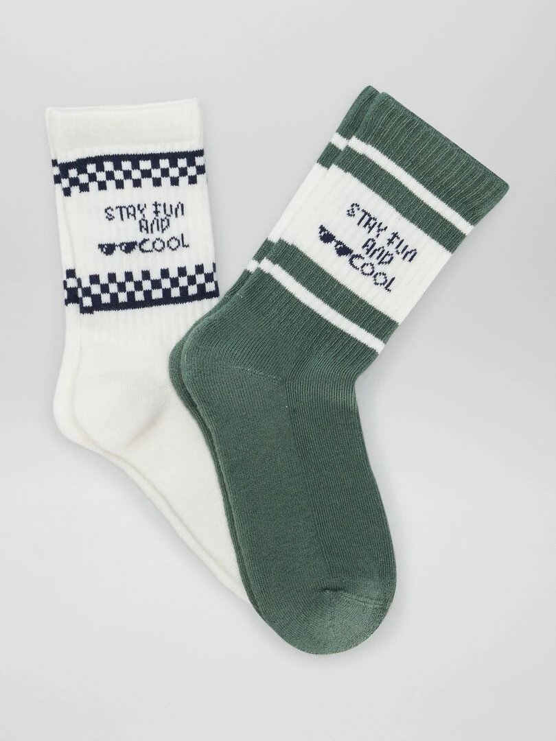 Lot de chaussettes imprimé dinosaures 2 paires Gris