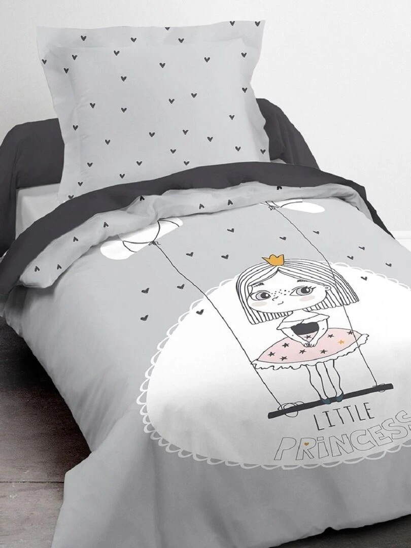 Parure de lit 'KOOL' 'TODAY'   Gris