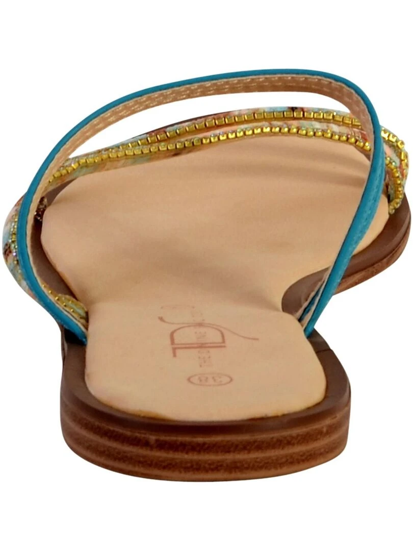 Mule Femme The Divine Factory ZH3673   Bleu