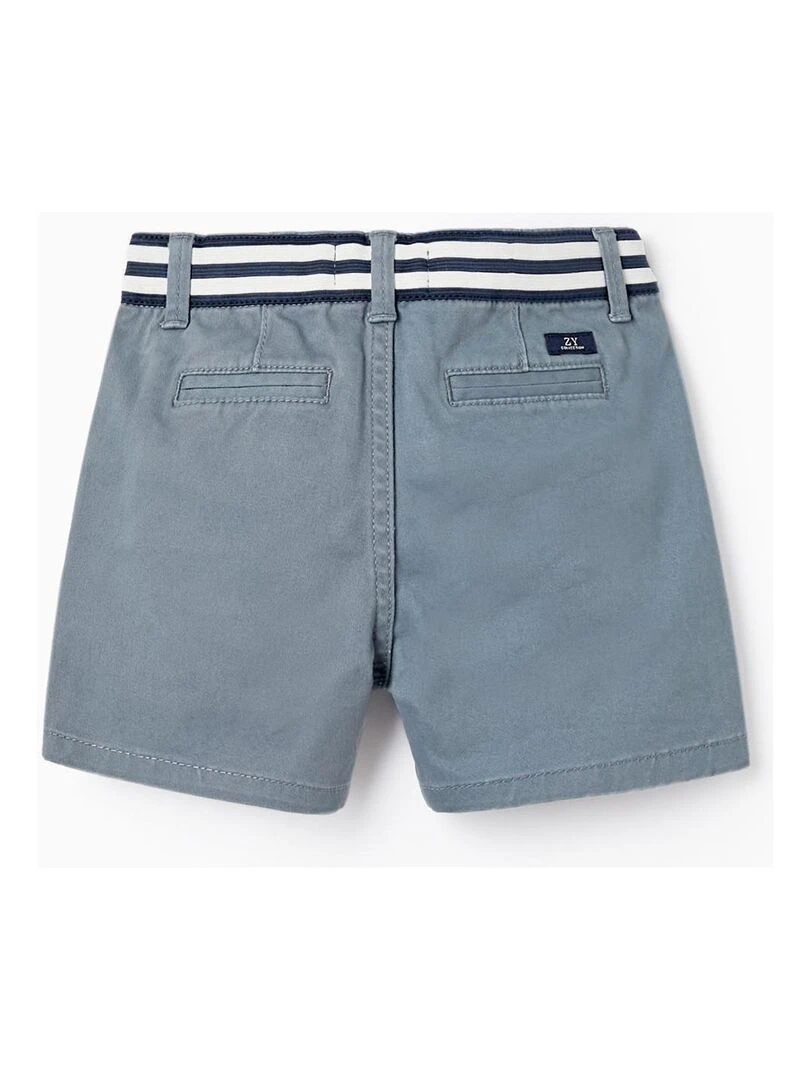 Shorts Chino en sergé pour bébé garçon ATLANTIC COMPANY Bleu