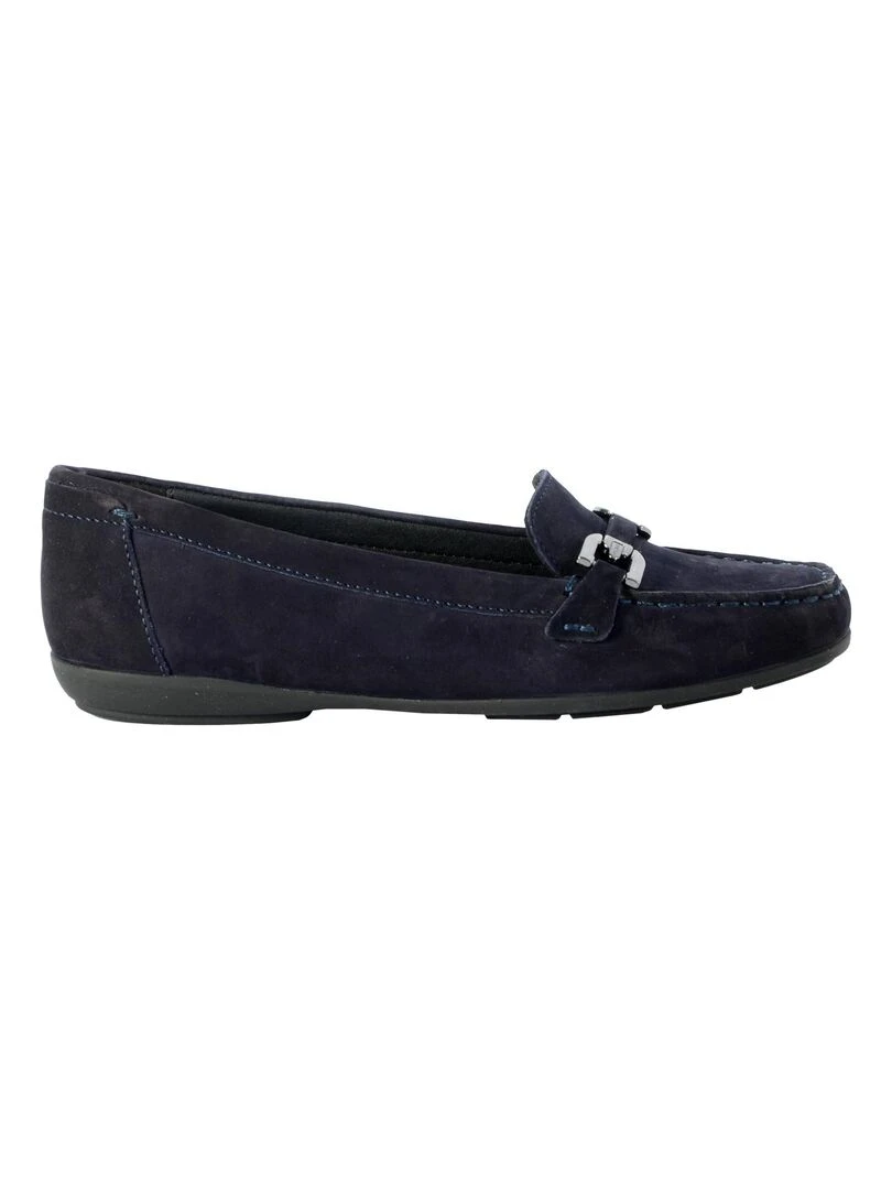Mocassin Cuir Geox Annytah Bleu