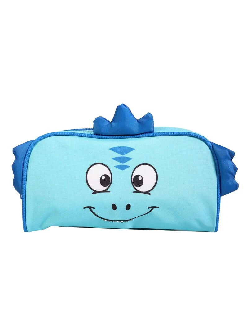BAGTROTTER Trousse scolaire rectangulaire Kids Bleue Dinosaure Bleu