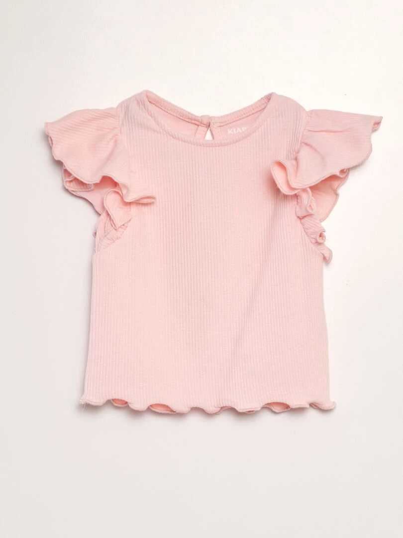 Ensemble tee shirt + legging imprimé 2 pièces Rose/vert