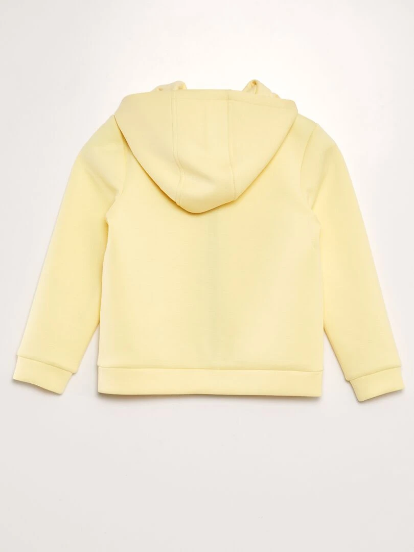 Sweat zippé en néoprène   Jaune