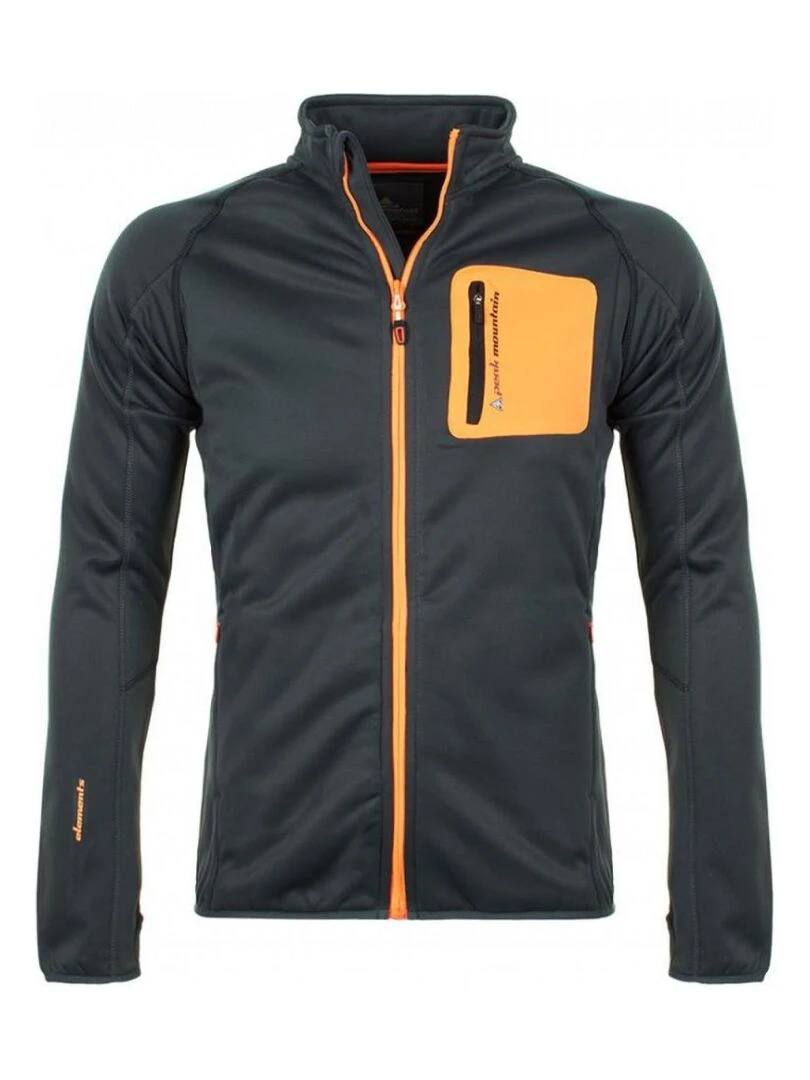 Blouson polarshell homme CEMANO PEAK MOUNTAIN Gris