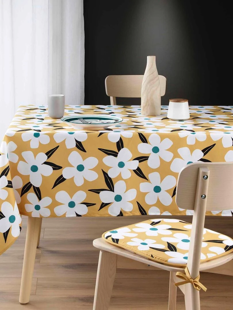 Nappe Collection Darcy les fleurs Jaune