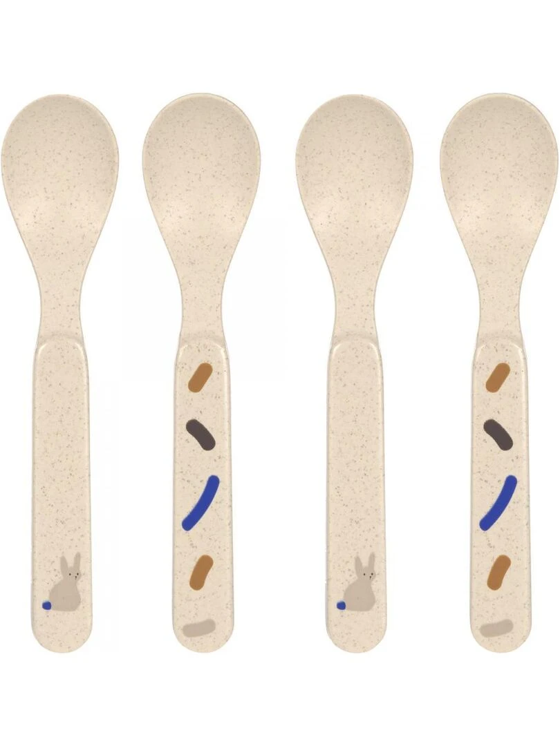 Lot de 4 cuillères Little Mateys bleu roi Bleu