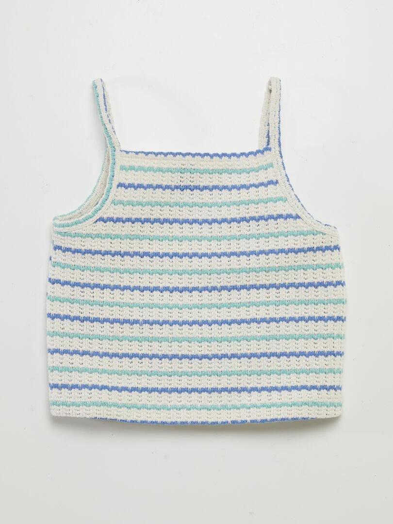 Débardeur en crochet   Blanc
