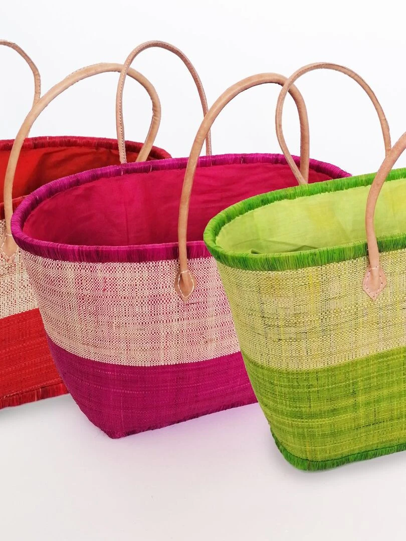 Panier Ivato GM Vert Anis avec pochon Vert anis