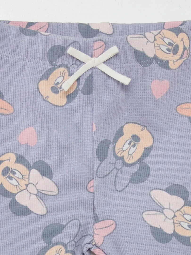 Legging côtelé 'Minnie' Violet